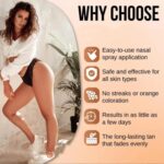 Eelhoe Tanning Nasal Spray Sunless Tanning Mist for Natural-Looking Tan