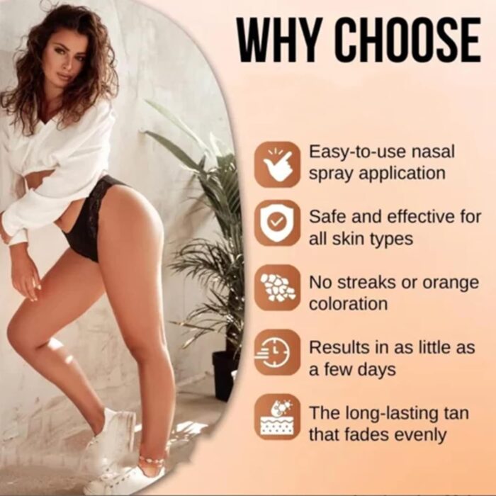 Eelhoe Tanning Nasal Spray​ Sunless Tanning Mist for Natural-Looking Tan